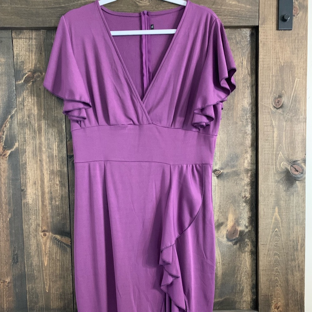 Women’s Purple Fitted Dress XL